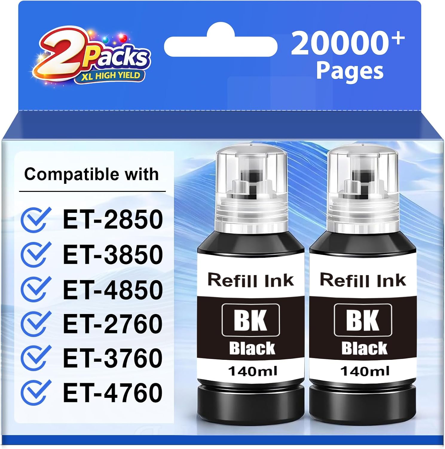Detalle de Starink 502 Black Ink Refill Bottles