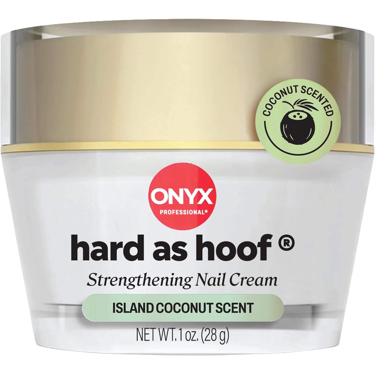 Detalle de Onyx Professional Hard as Hoof Nail Strengthening Cream (Island Coconut Scent) — 1 oz