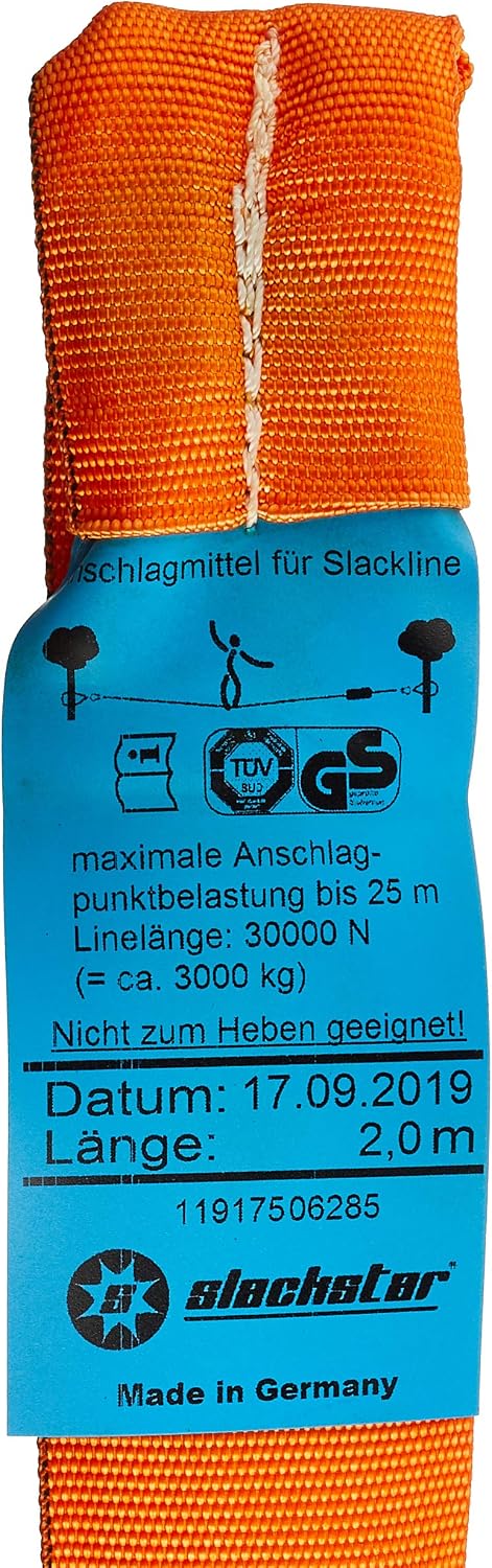 Detalle 2 de Slackstar 05041RS Flexitube : attache de slackline pour point fixe, 500 kg
