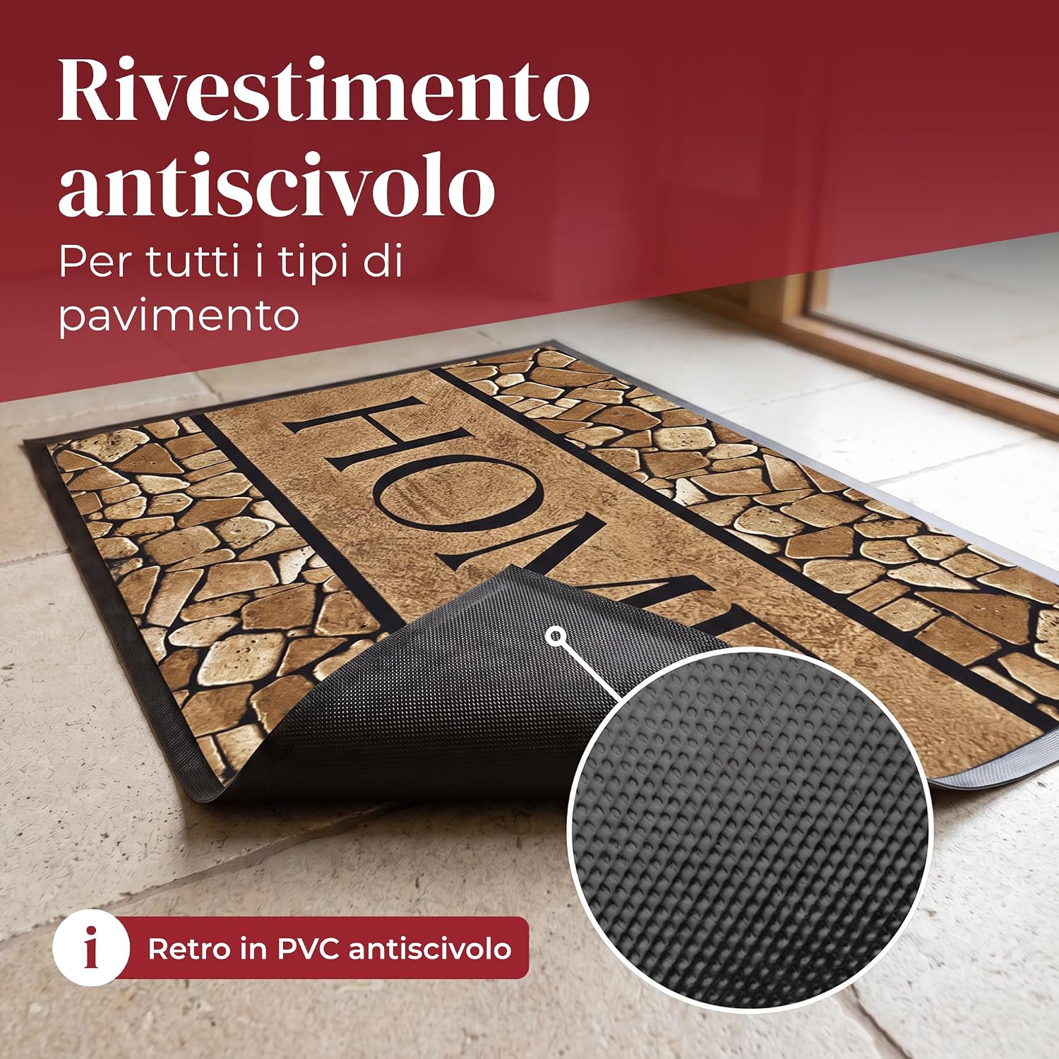 Detalle 2 de Valia Home Zerbini per ingresso 60x80 cm – Tappetino antisporco antiscivolo