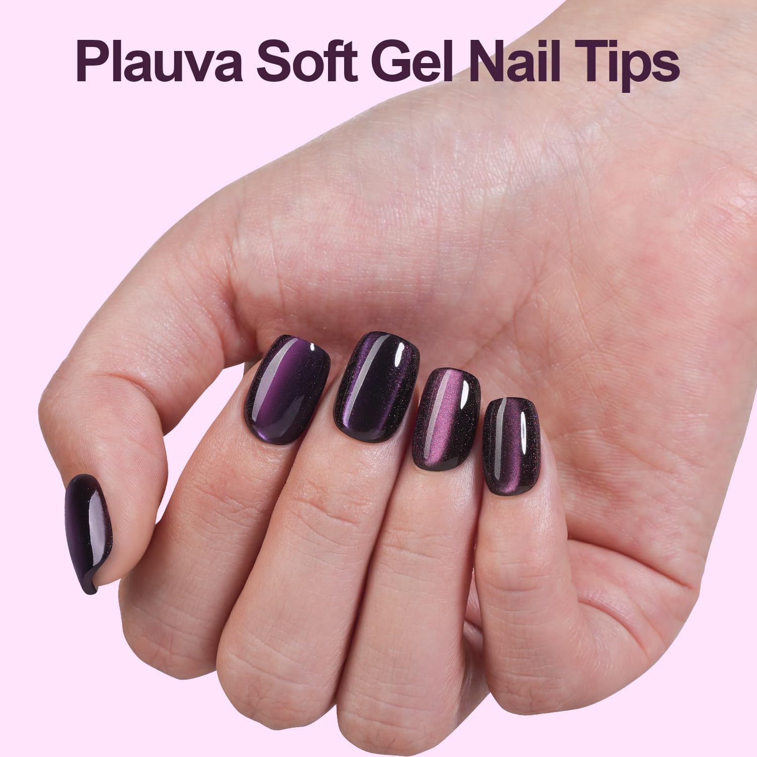 Thumbnail 1 de Plauva Cat Eye Press On Nails 150Pcs
