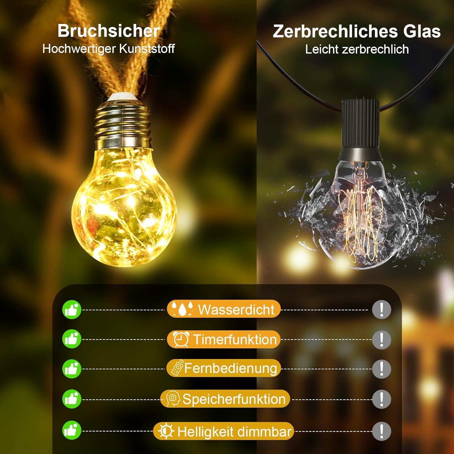 Thumbnail 4 de Goffii Solar Lichterkette Außen 12,5 m