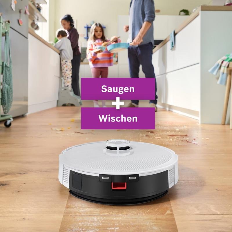 Detalle 2 de Bosch BCRC2W: Robot Aspirador y Fregasuelos con Navegación LiDAR y Control por App