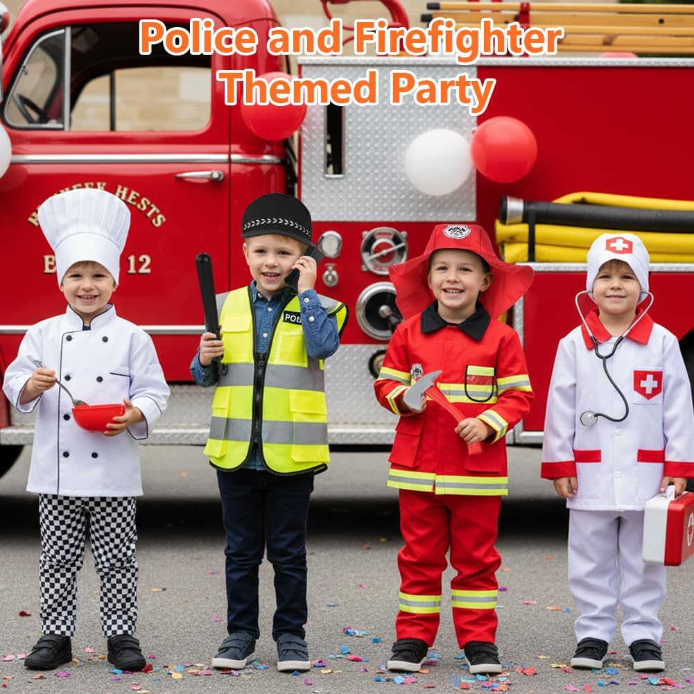 Thumbnail 6 de Alaoo Costume de Pompier et Policier – Set 5 pièces pour enfant
