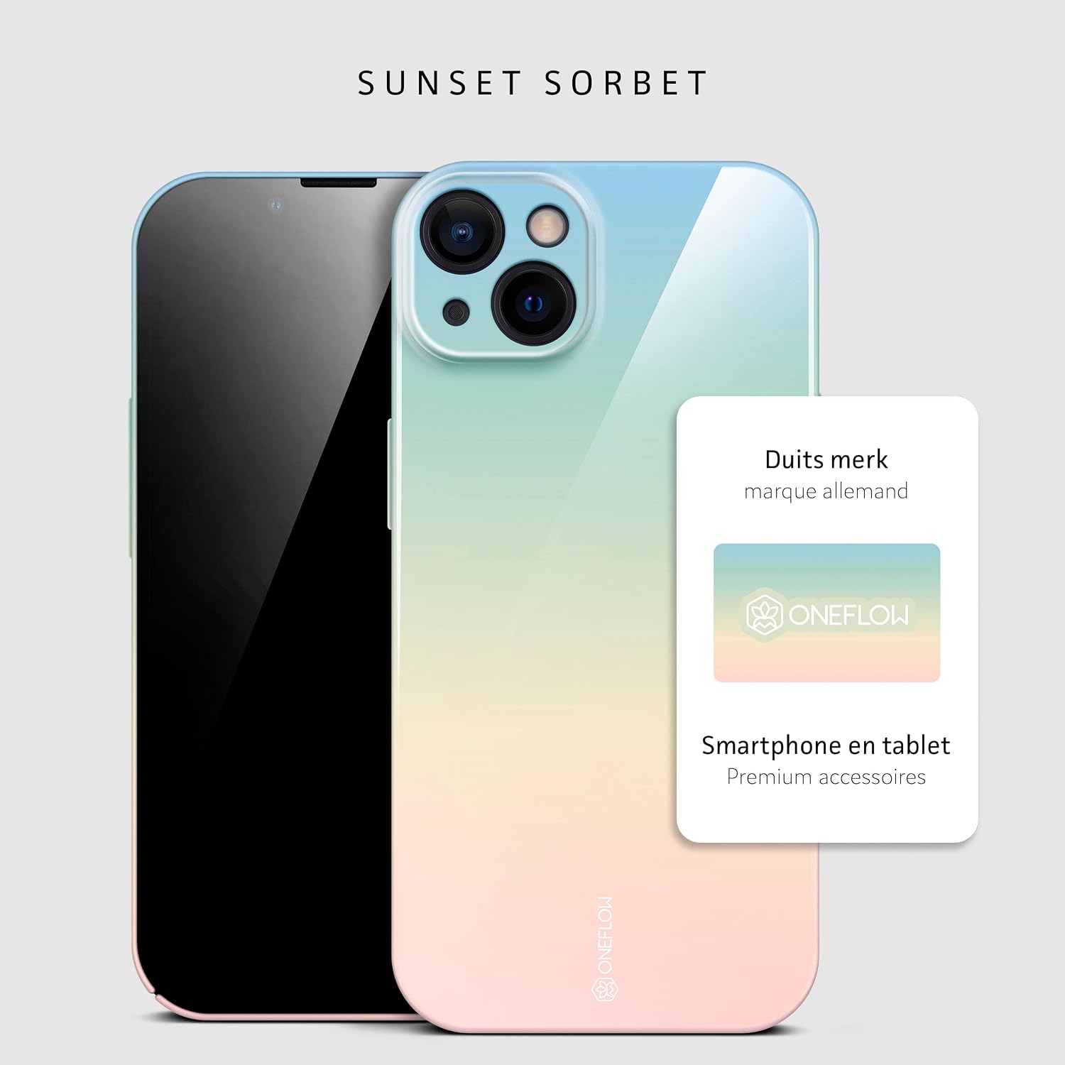 Thumbnail 3 de ONEFLOW SPL-161A-SUNSET hoesje voor iPhone 13 met kleurverloop en camerabescherming