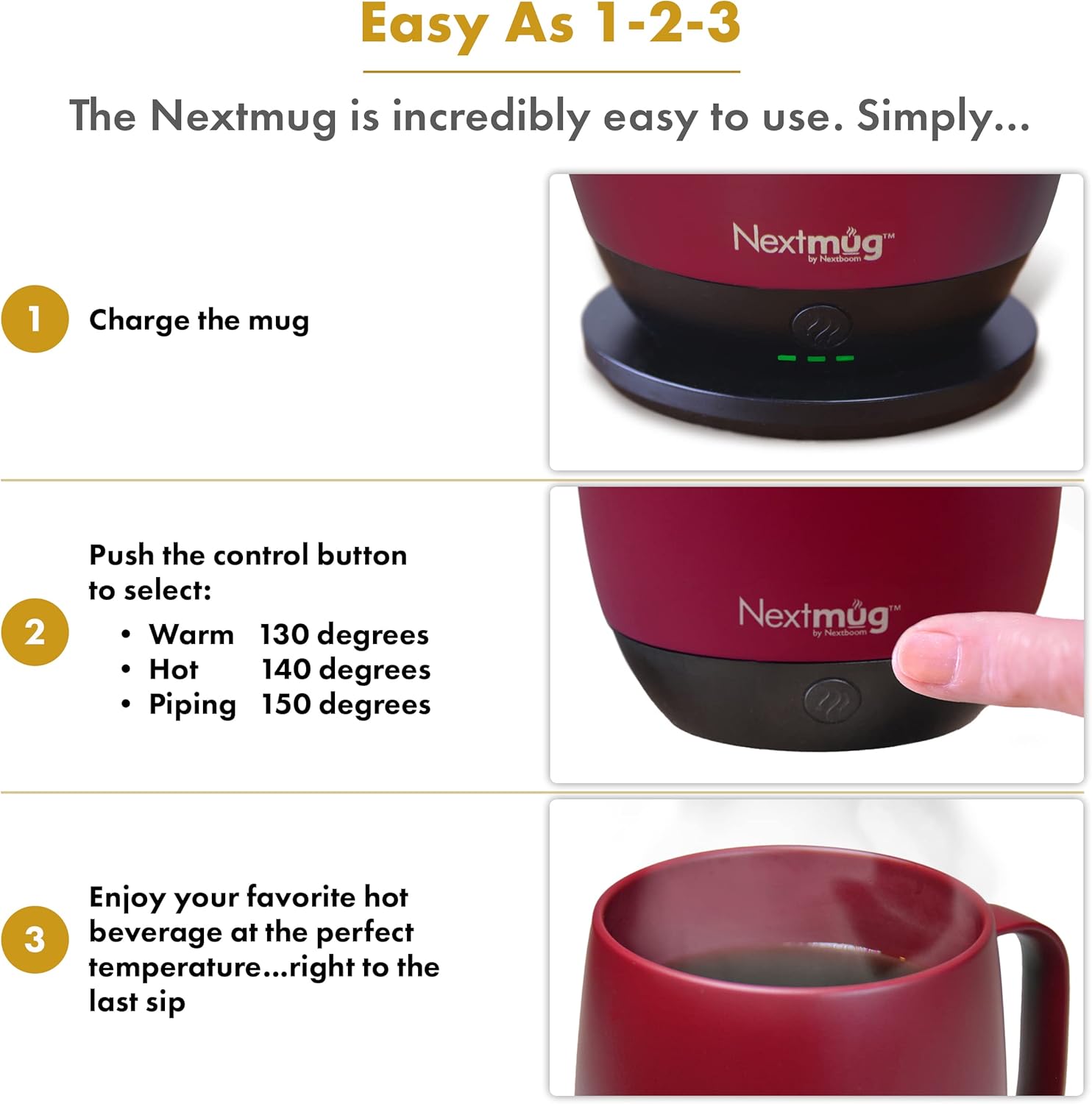 Detalle 2 de Nextmug Self-Heating Mug 14 oz