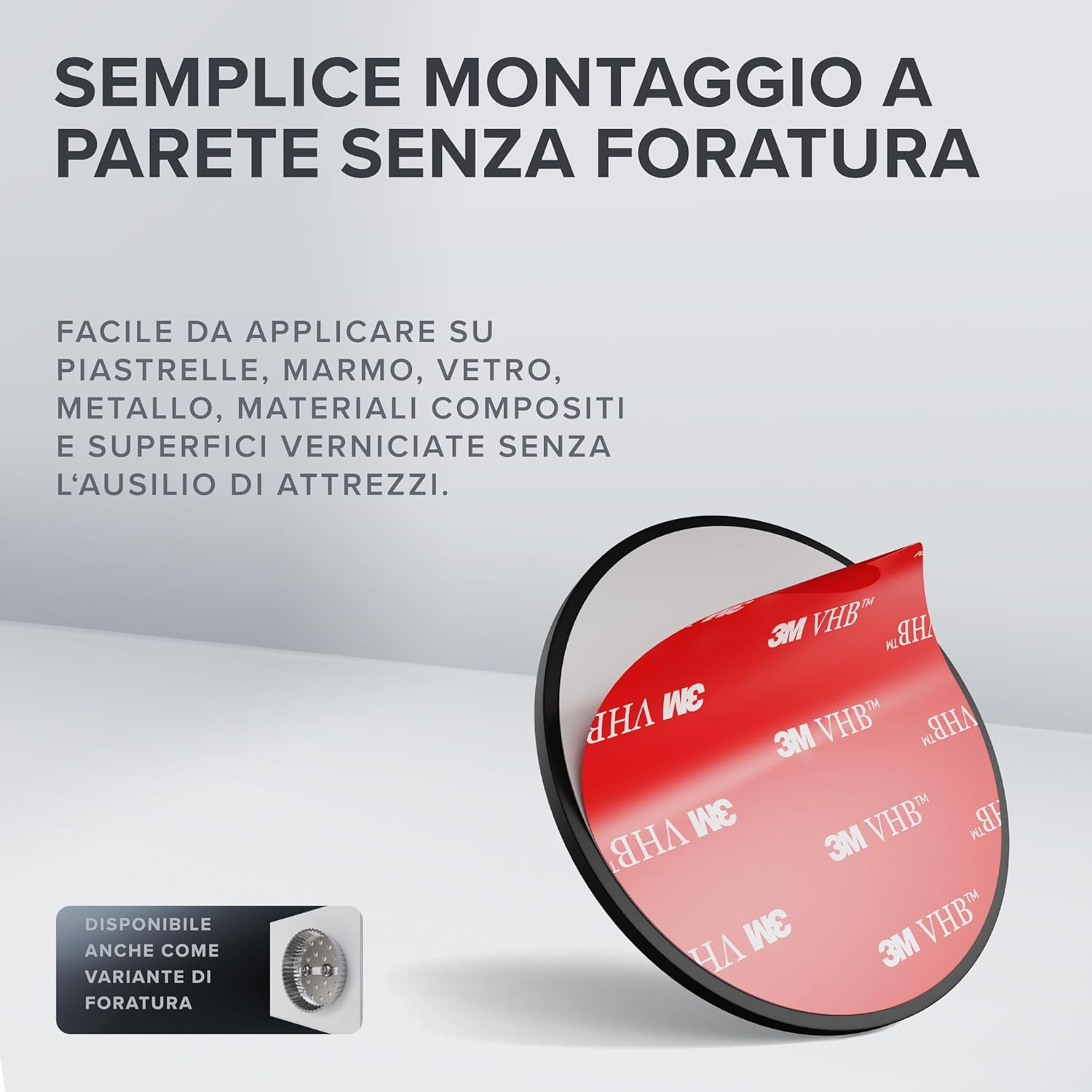 Thumbnail 6 de Gancio doppio per asciugamani Vigra di Ovimar: installazione adesiva in acciaio inox nero opaco
