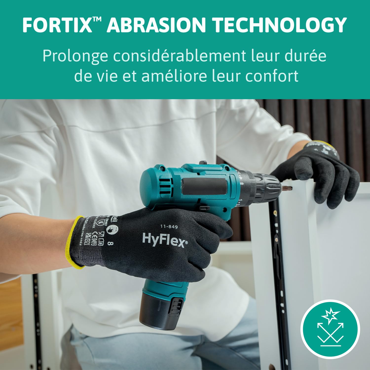 Thumbnail 5 de Ansell HyFlex 11-849 gants 12 paires 🧤