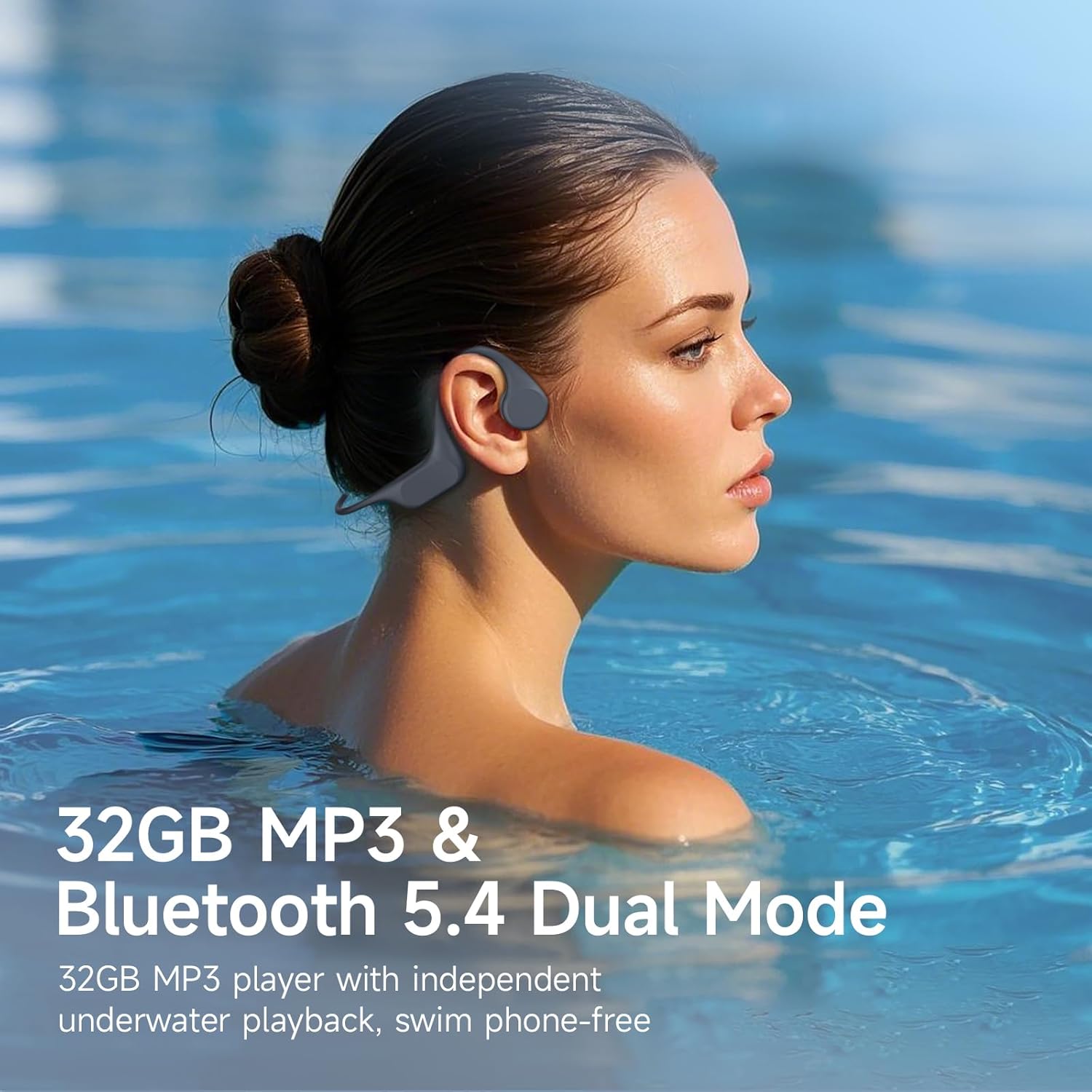 Thumbnail 2 de LOBKIN Casque Natation Bluetooth 5.4 et Conduction Osseuse — IP68, 32 Go MP3, sans fil pour natation et sport