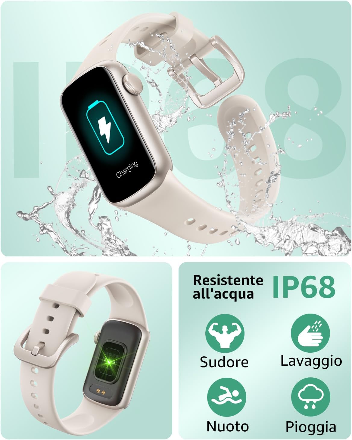 Detalle 2 de BUTFORFIT Smartwatch Unisex con 1,47'' HD, 137+ modalità sportive e IP68: fitness tracker completo
