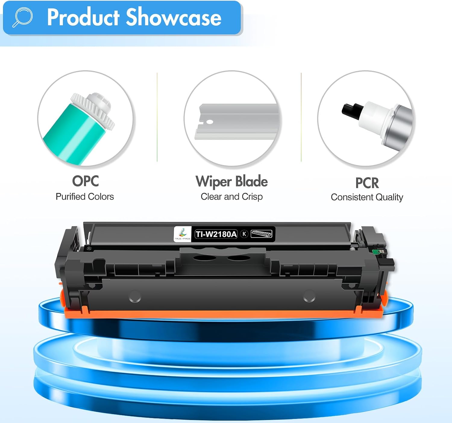 Thumbnail 6 de TRUE IMAGE 218A/218X Compatible Toner Cartridges 4-Pack (W2180A) for HP Color LaserJet Pro 3201/3301 Series