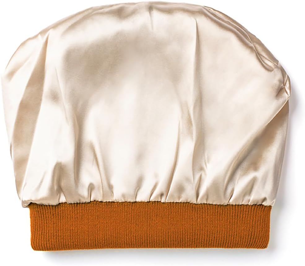 Thumbnail 2 de Malaxlx satin-lined knit beanie hat for winter – soft acrylic slouchy cuffed skull cap