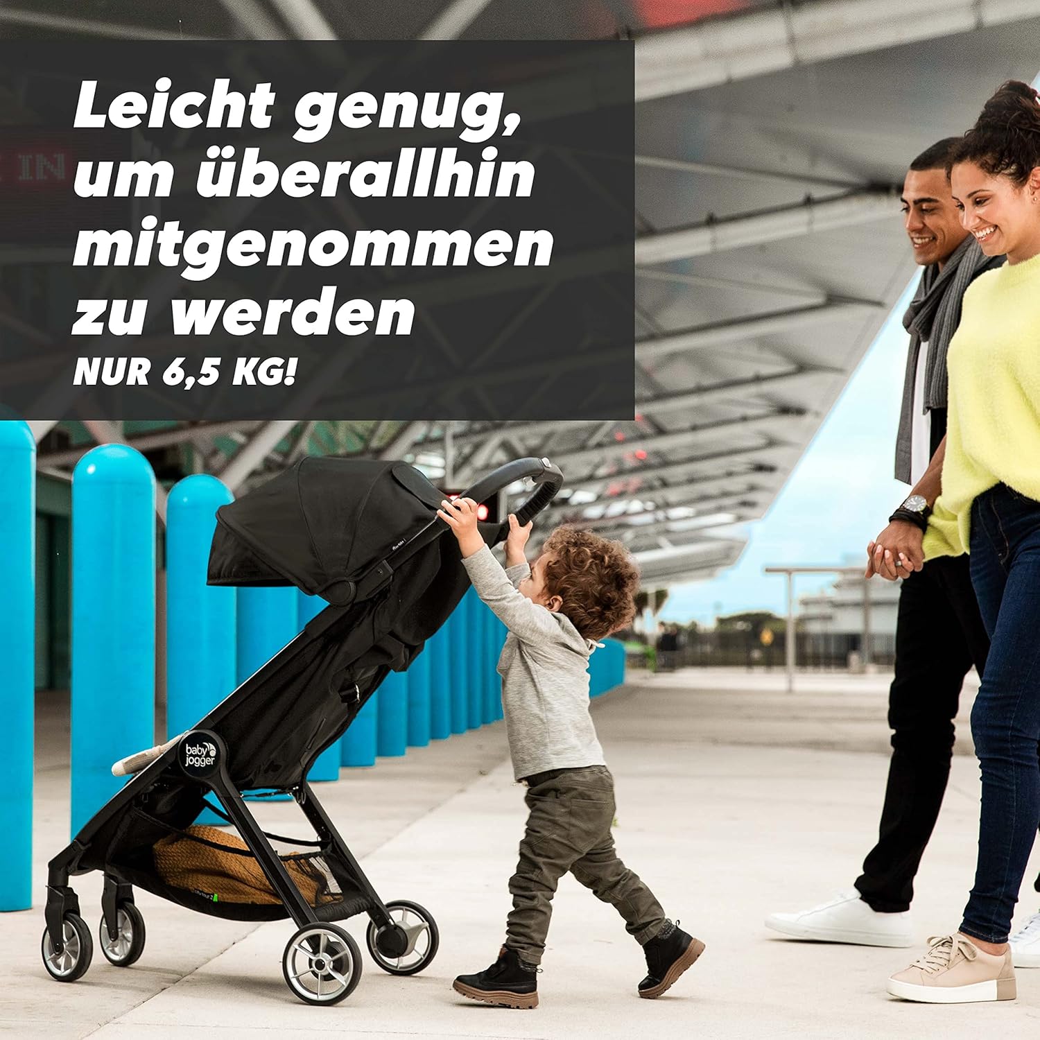 Thumbnail 3 de Baby Jogger City Tour 2 Reisebuggy (Shadow Grey) – leichter City-Buggy mit Einhand-Faltsystem