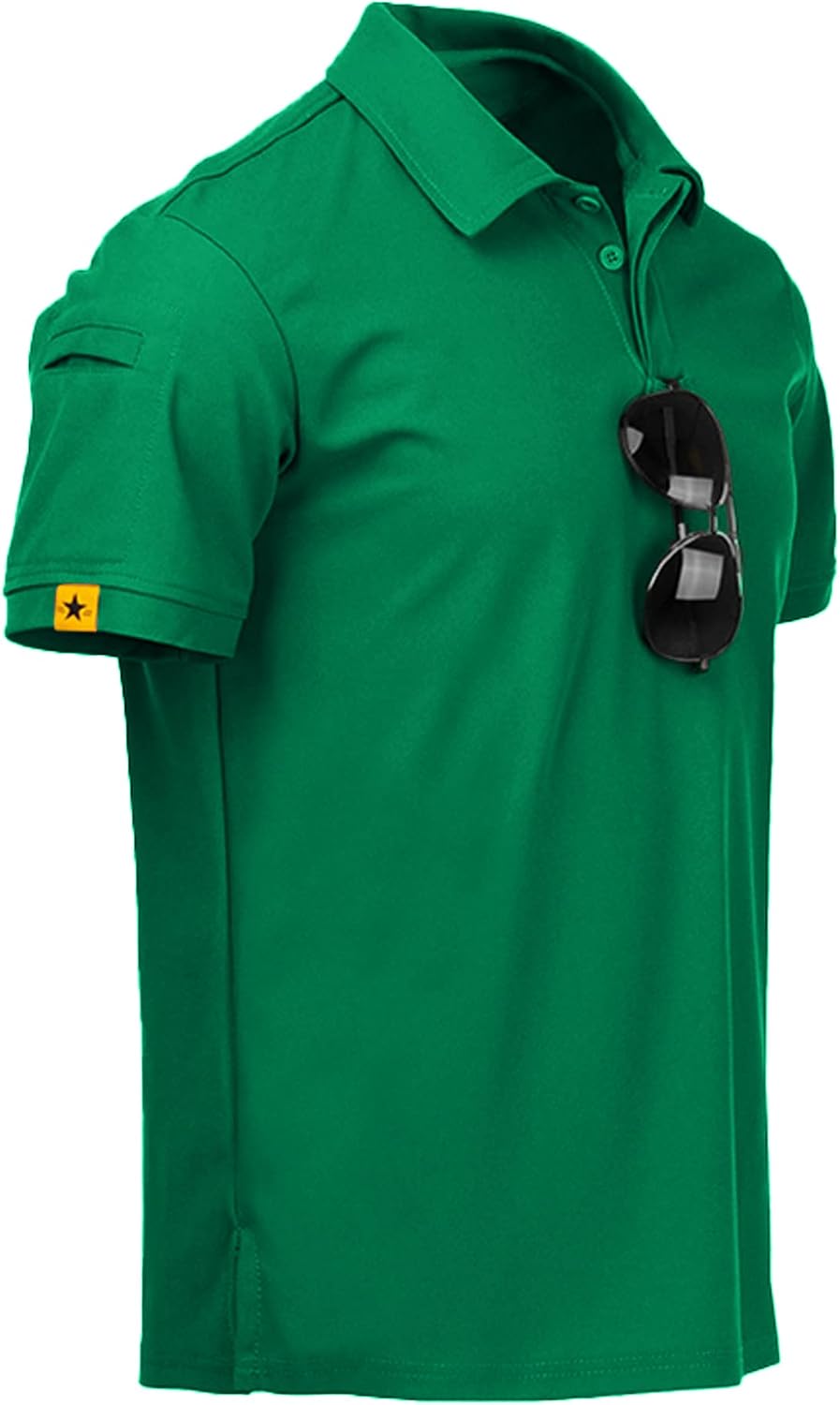 Detalle de JACKETOWN Polohemd Herren Kurzarm – Atmungsaktives, schnelltrocknendes Golf-Poloshirt, Regular Fit