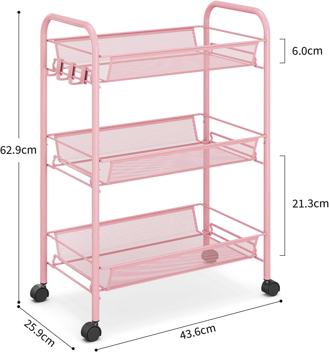 Detalle 2 de Urackify Carrello multifunzione 3 ripiani