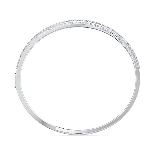 Detalle de Swarovski Bracciale Rigido Twist Bianco placcato rodio