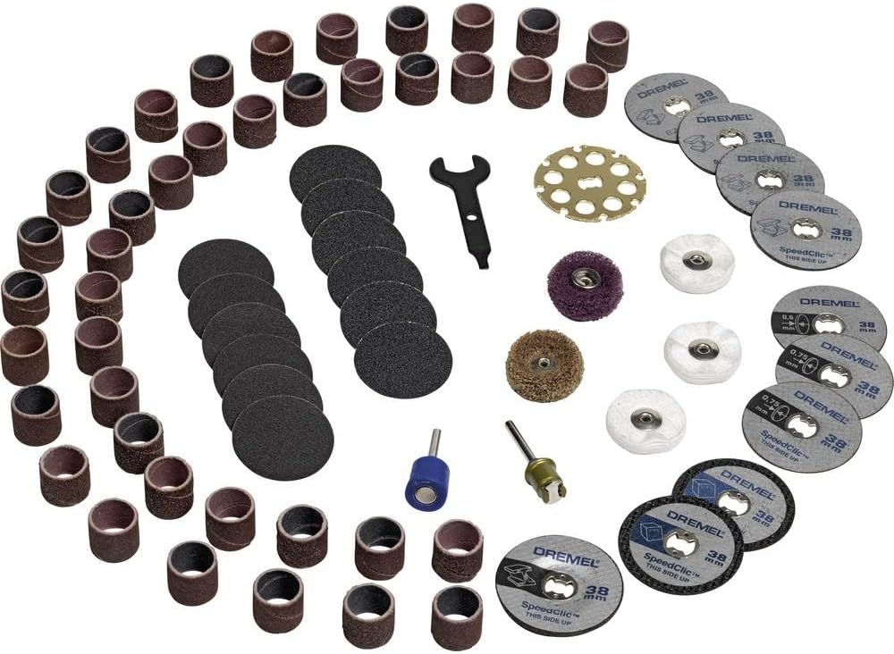 Detalle de Dremel 690 EZ SpeedClic Cutting Wheels Set (SC690) with 10 cutting discs and mandrel
