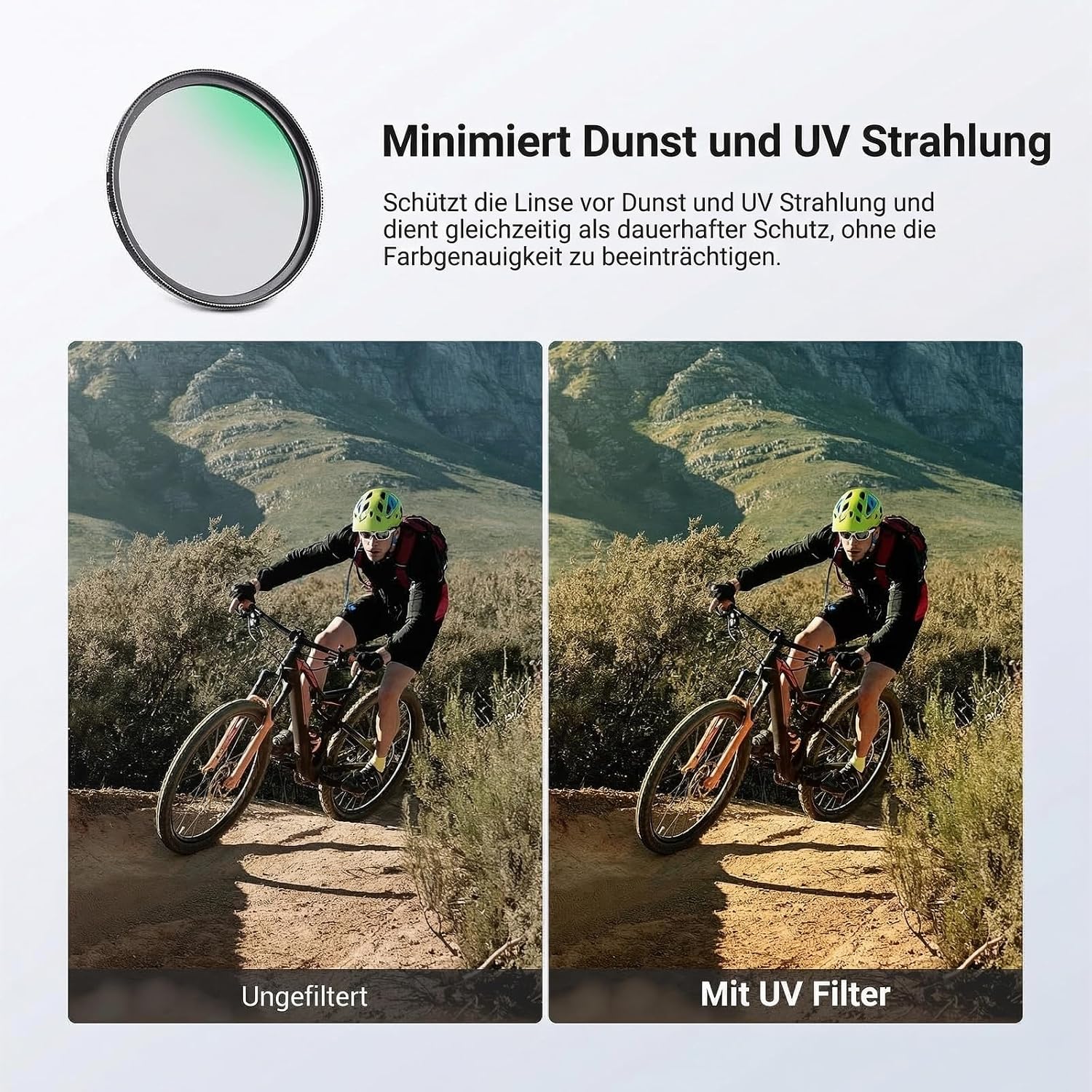 Thumbnail 6 de NEEWER 55mm Filter Set (ND2-400 + CPL + UV) – 3er Pack inkl. Schutzetui