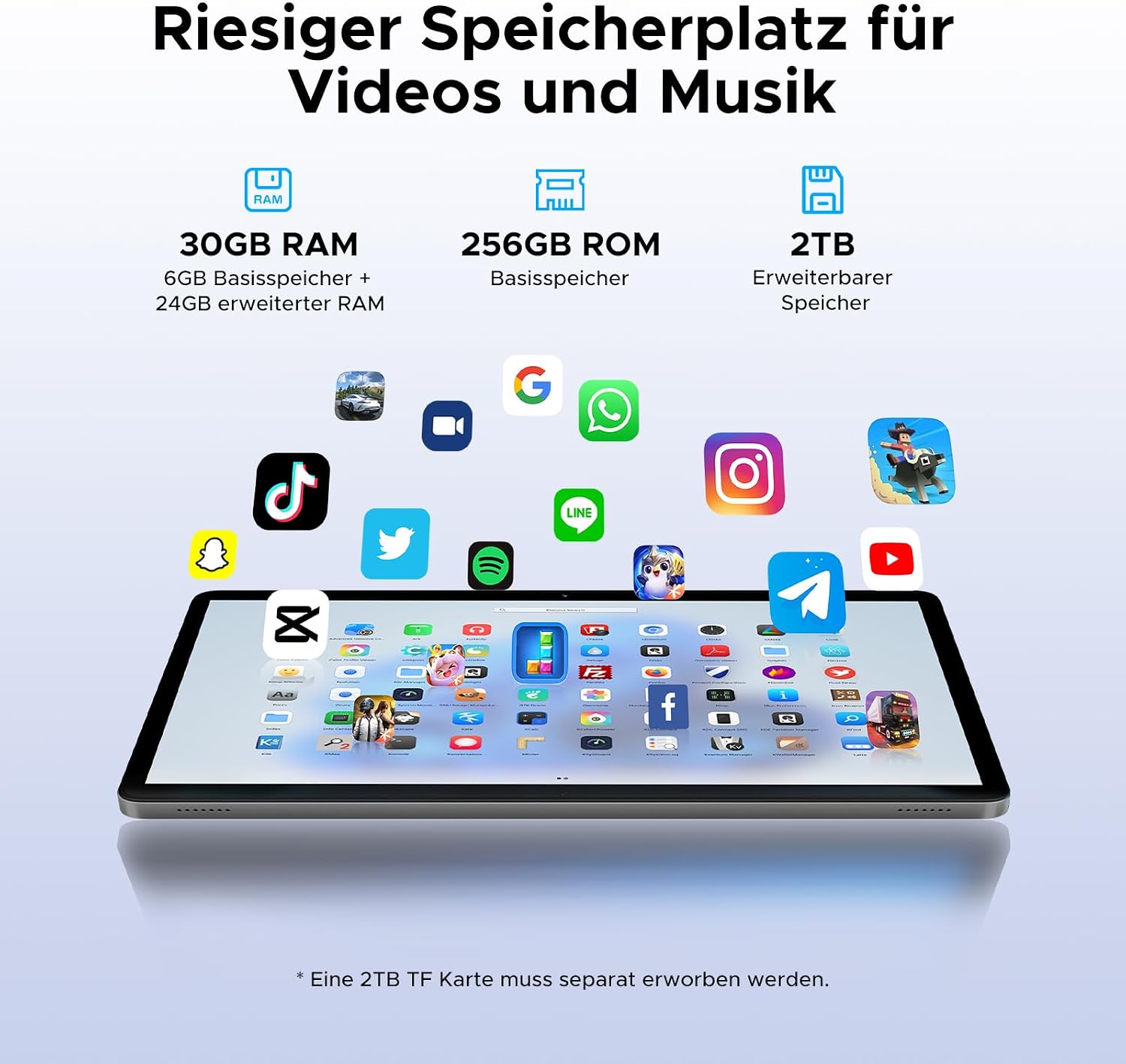 Thumbnail 5 de DOOGEE Tab G6 11" Tablet, 30 GB RAM