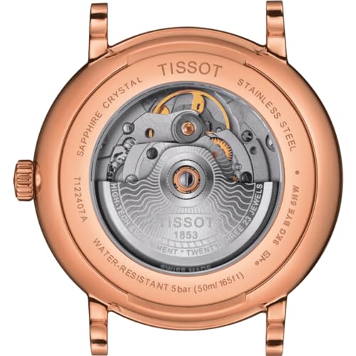 Thumbnail 6 de Tissot Carson Swiss Made Automatik-Armbanduhr mit Lederarmband
