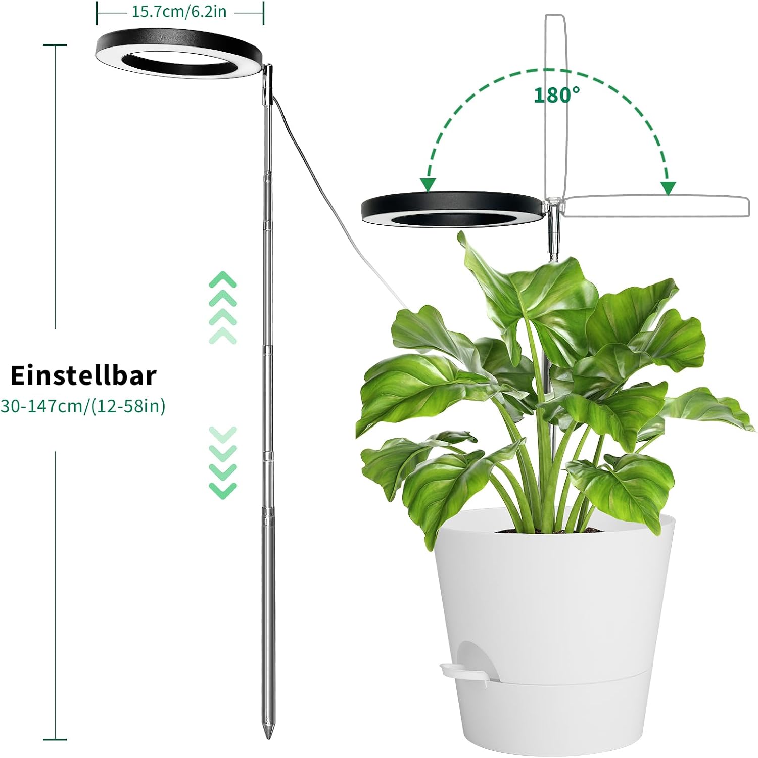 Thumbnail 5 de Qoolife Lámpara LED plantas 155 cm