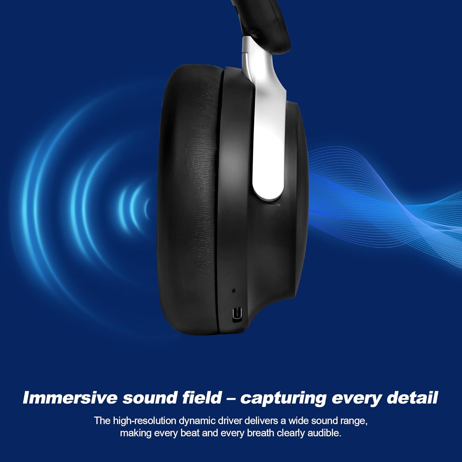 Detalle 2 de Anjetsun Auriculares Inalámricos Bluetooth ANC 80H