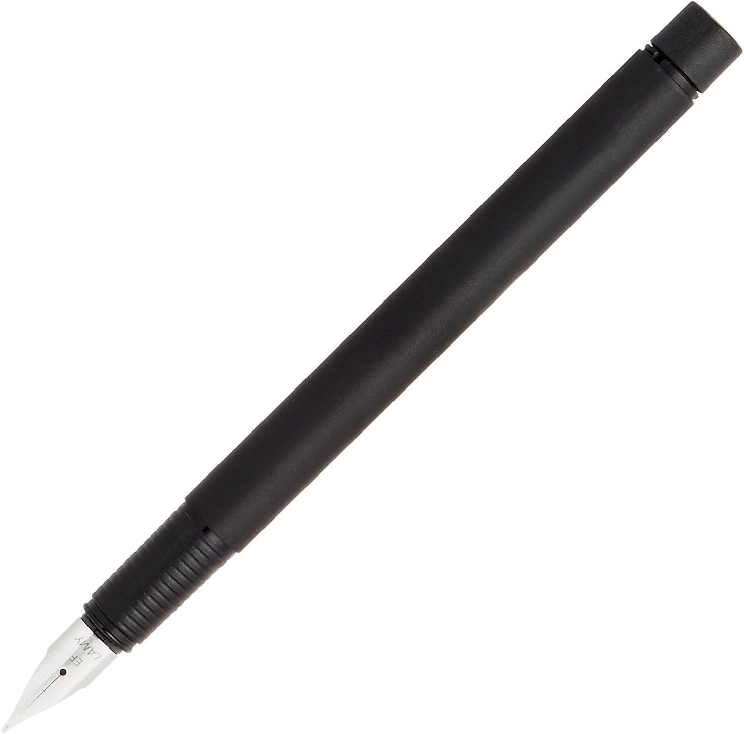 Detalle 1 de LAMY cp1 ブラック 万年筆 EF スチール製ペン先・メタルボディ・ブルーインク付属