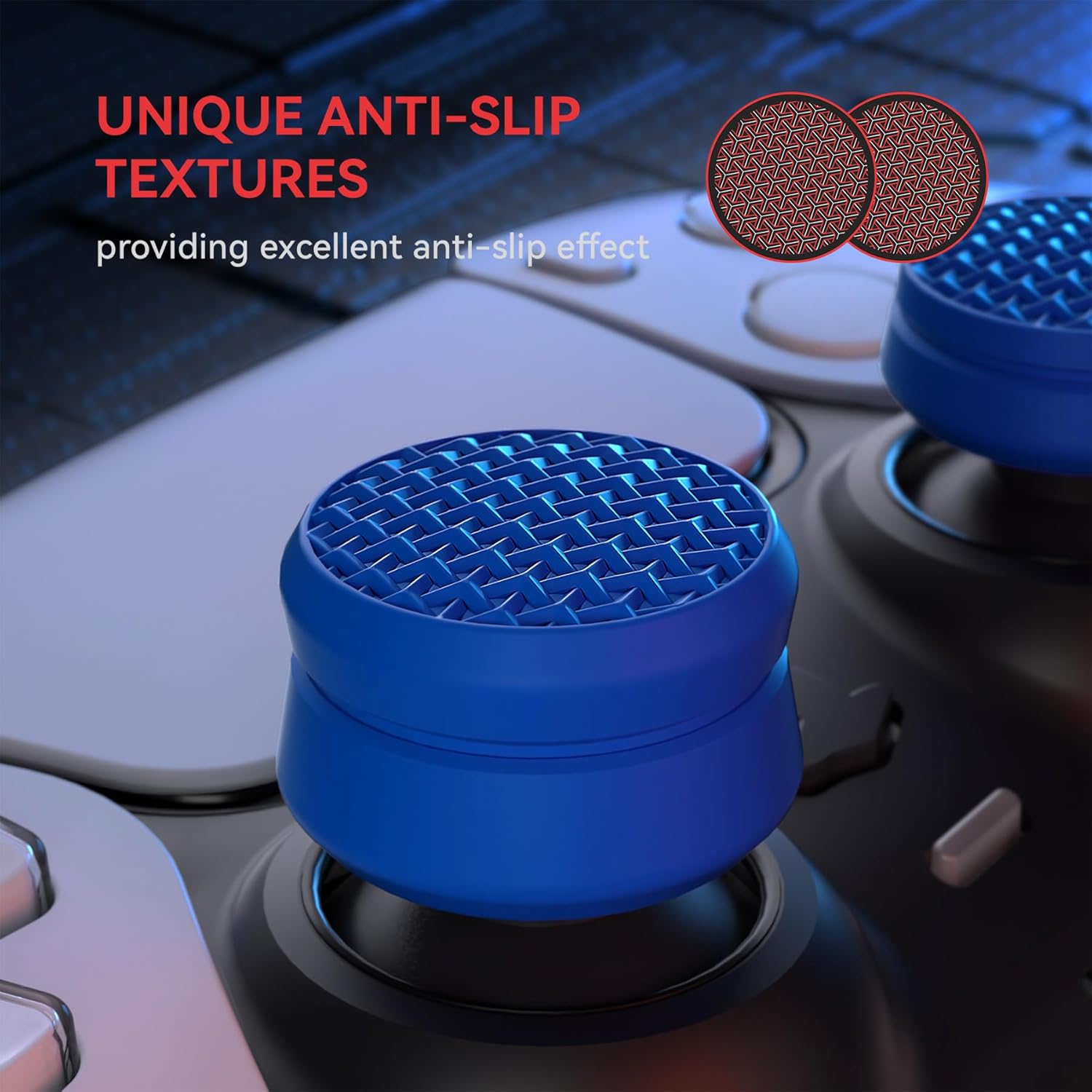 Thumbnail 4 de PlayVital 3 Height Armor Thumb Caps - Blue