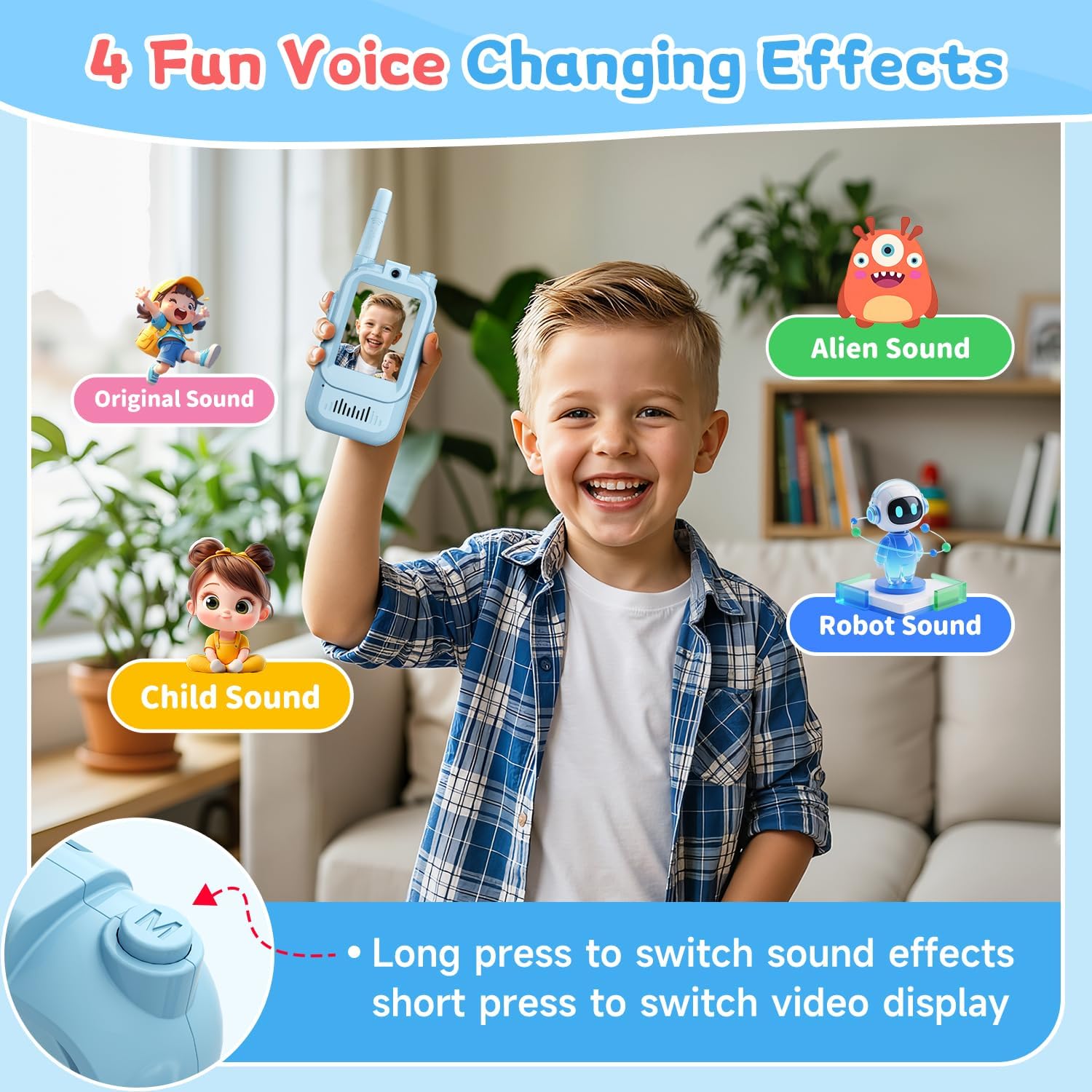 Thumbnail 6 de Video Walkie Talkies 2-Pack for Kids