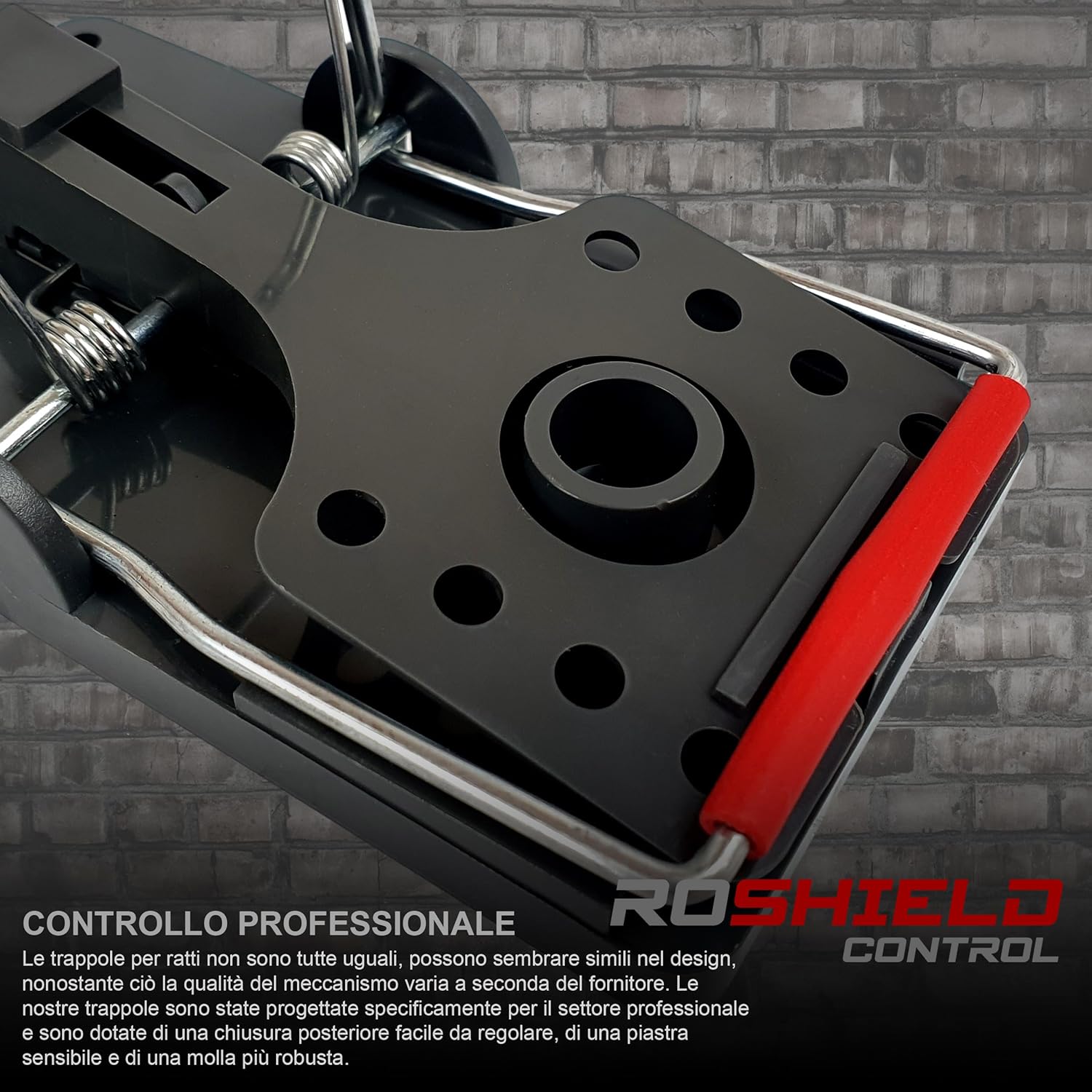 Detalle de Roshield 4 x Trappole per Ratti – Disinfestazione professionale, riutilizzabili e facili da installare