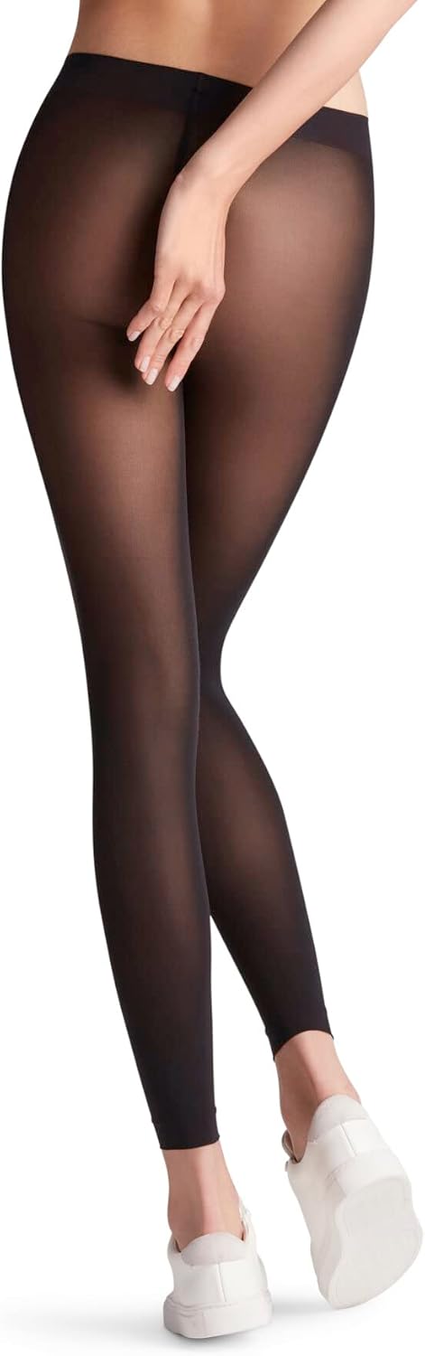 Detalle 2 de FALKE Matt Deluxe 30 DEN leggings donna trasparenze velate tinta unita 1 pezzo Nero Black 3009 (S)