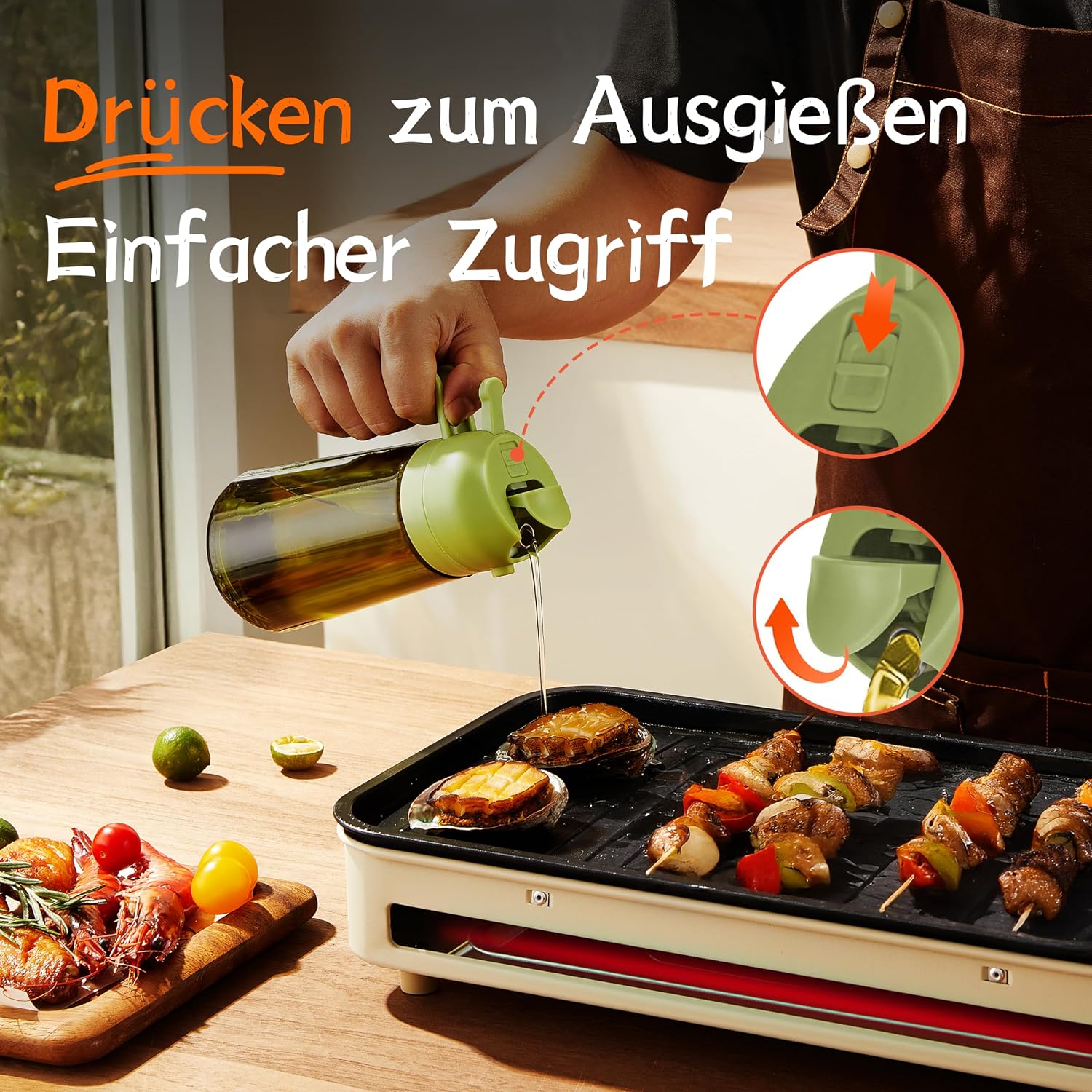 Detalle 1 de TrendPlain Ölsprüher 470 ml für Küche