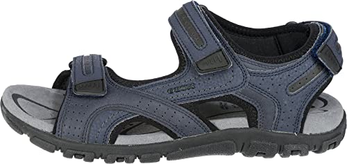 Detalle de Geox Uomo Sandal Strada D – Sandali da uomo, Blu Grigio Navy, 42 EU