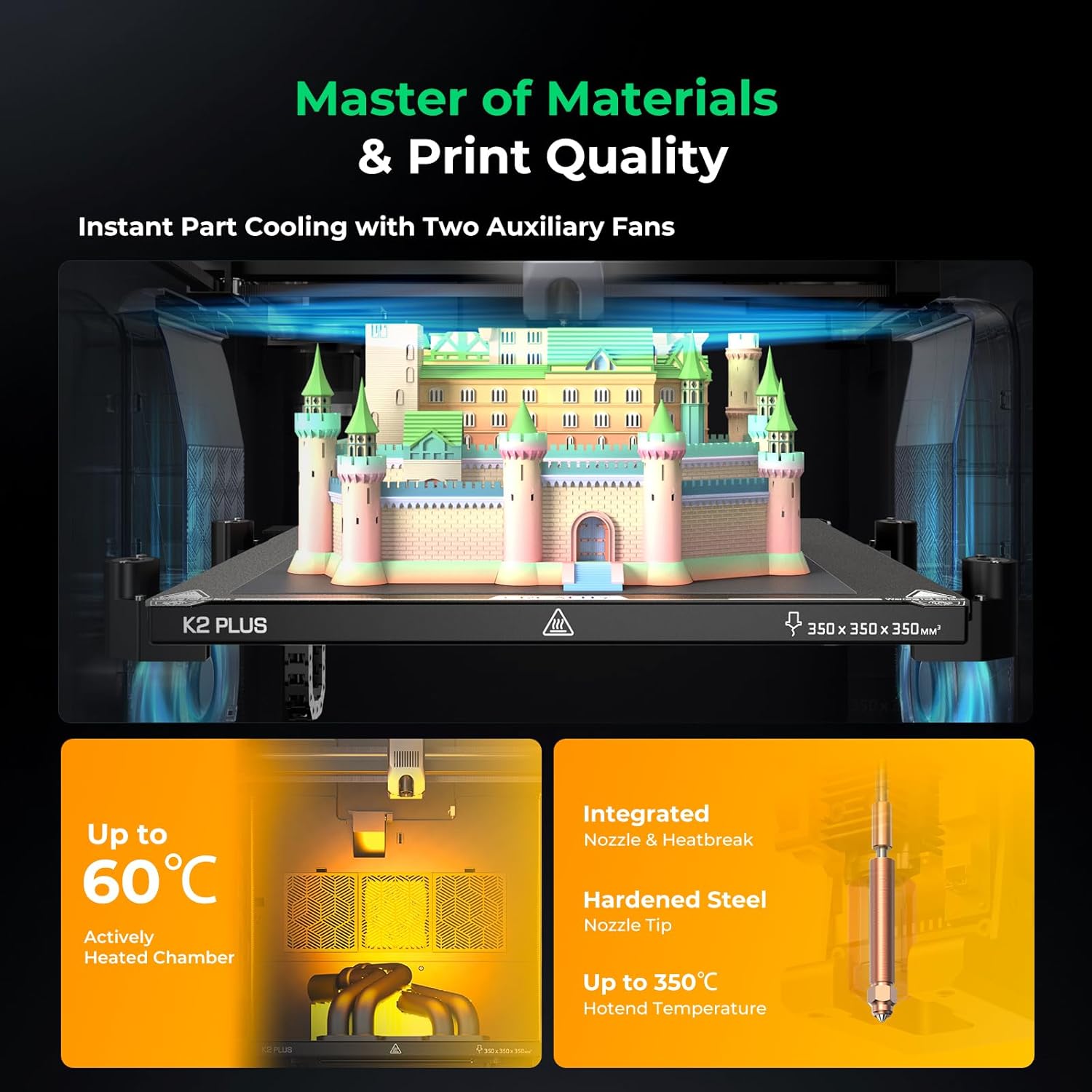 Thumbnail 5 de Creality K2 Plus Combo 3D Printer for Multi-Color Printing (CFS, 600mm/s, Auto-Leveling)