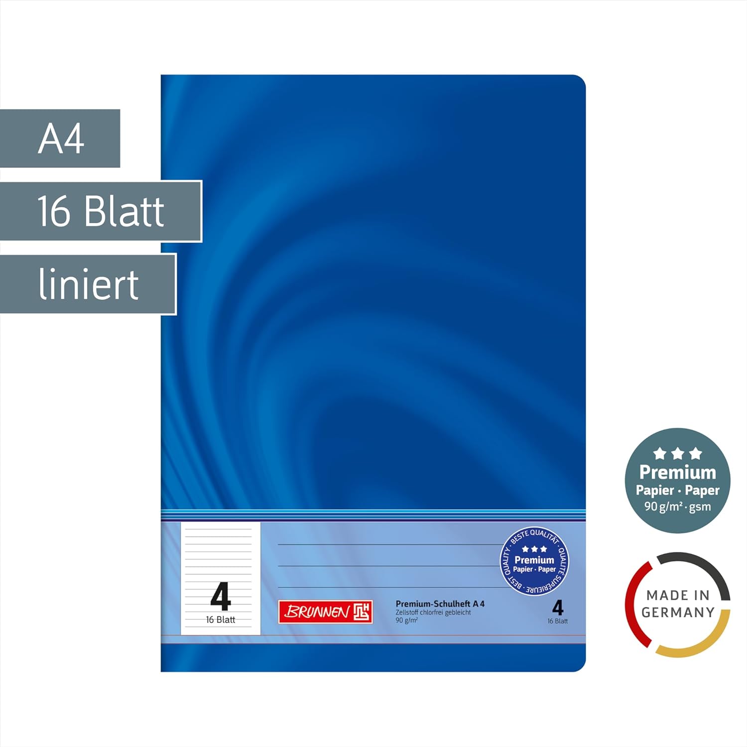 Thumbnail 2 de BRUNNEN Cuaderno Escolar Premium Vivendi 📘 A4, Líneas, 16 Hojas