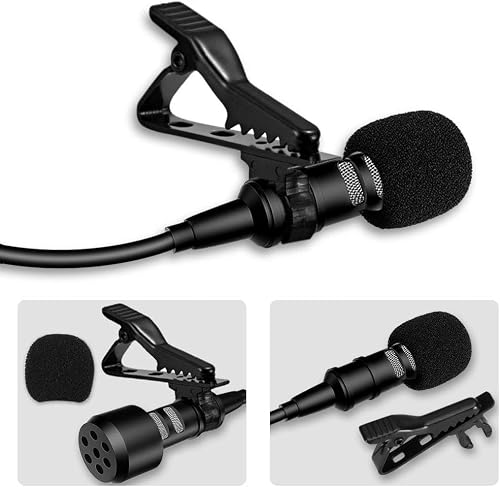Thumbnail 1 de AGPTEK Microphone Cravate 3,5 mm – Condensateur Omnidirectionnel, léger et Plug & Play
