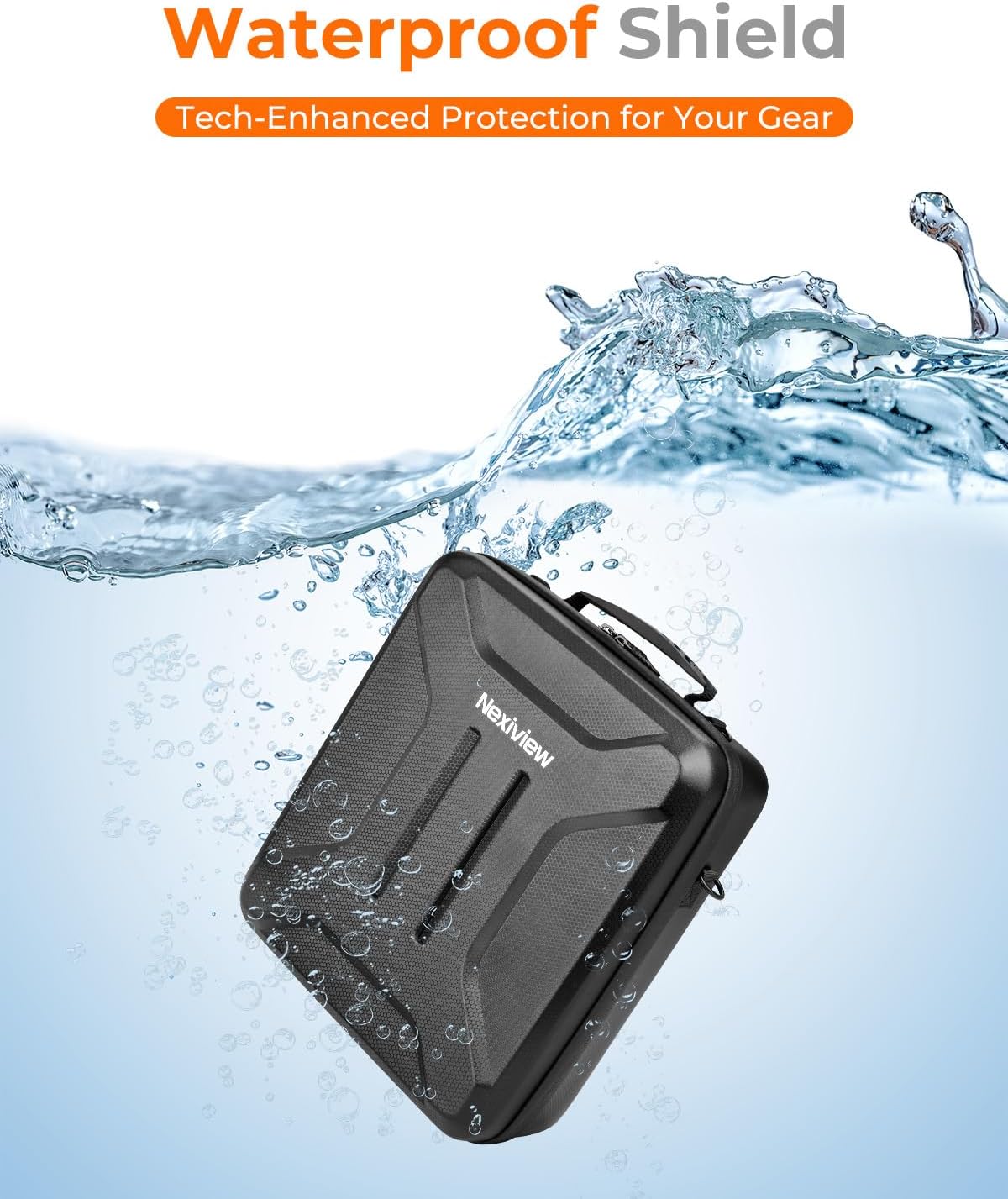 Detalle de Nexiview Starlink Mini Case: 3-in-1 Carry, Shock-Absorbing Protection, Waterproof Travel Case