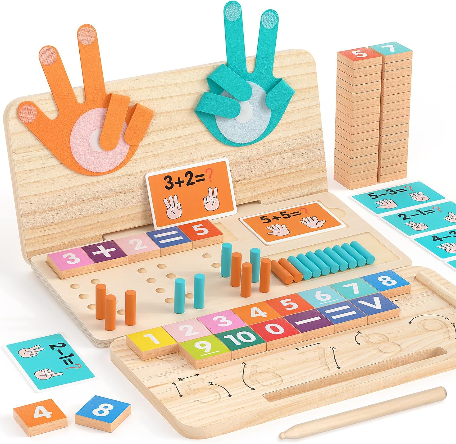 Detalle de Montessori Math Learning Toy 20 sticks