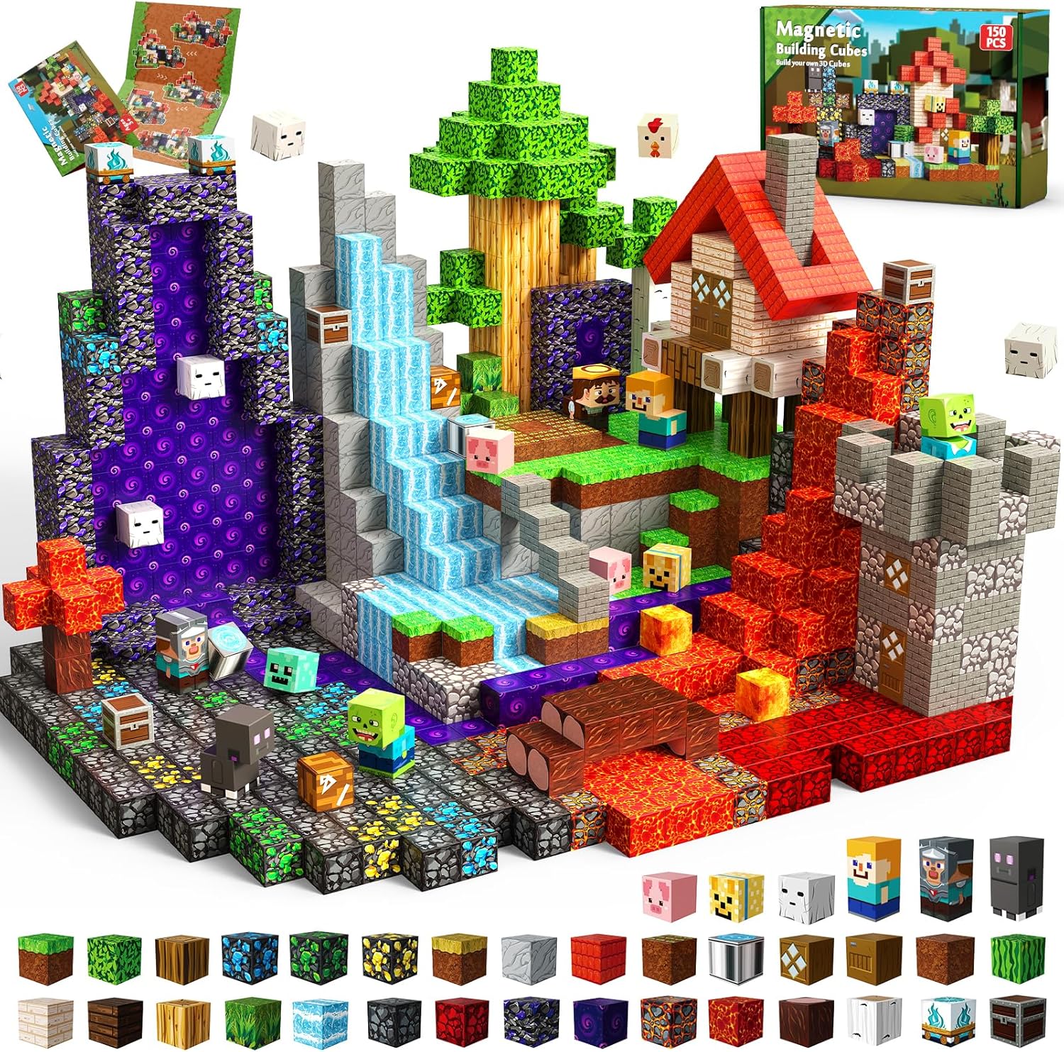 Detalle de Magneverse 150 PCS Magnetic Blocks 🧩