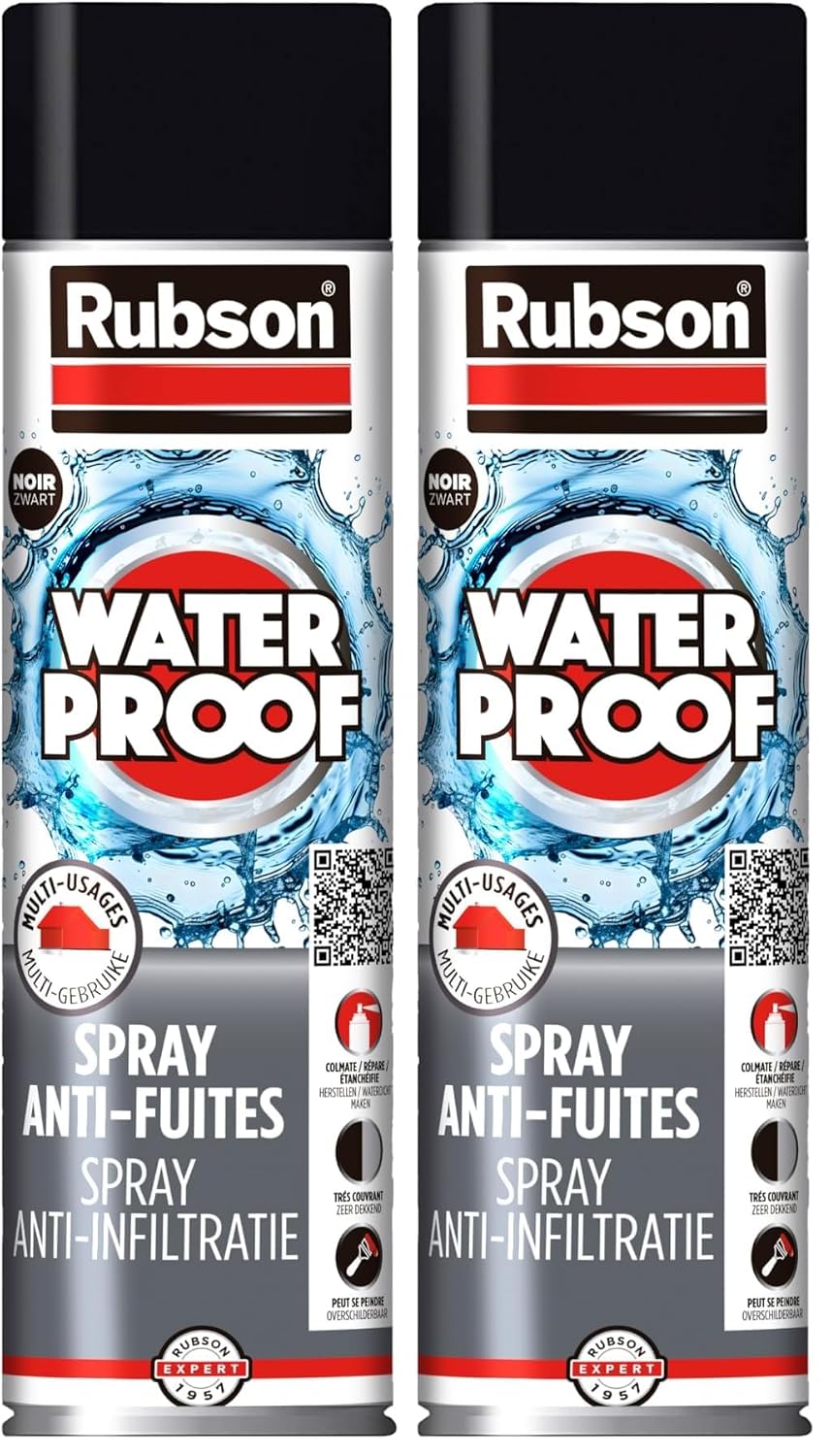 Thumbnail 6 de Rubson Revêtement Waterproof en Spray Anti-Fuites Noir — aérosol 300 ml