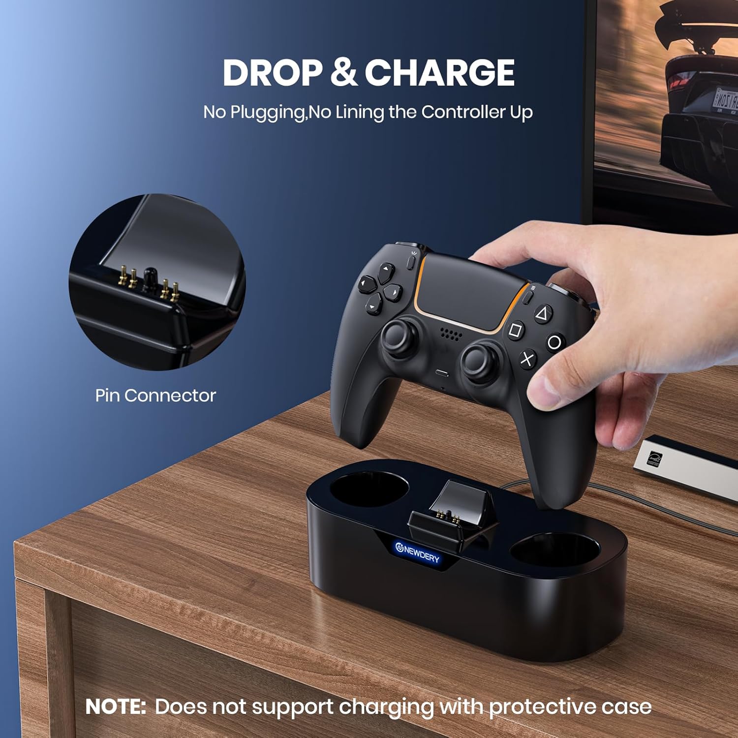 Thumbnail 2 de NEWDERY PS5 Ladestation für Controller