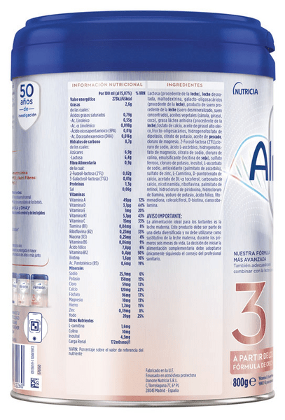 Thumbnail 1 de Almirón Duobiotik 3 Leche Profutura 4x800 g