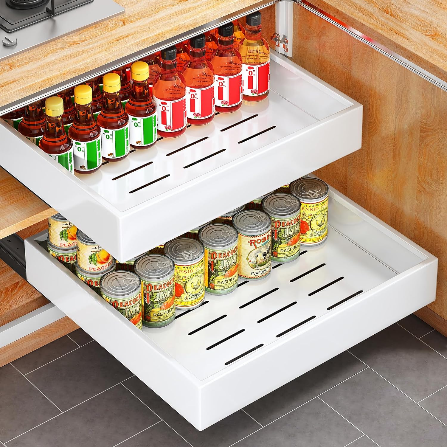 Detalle de 2Pack Pull Out Cabinet Organizer