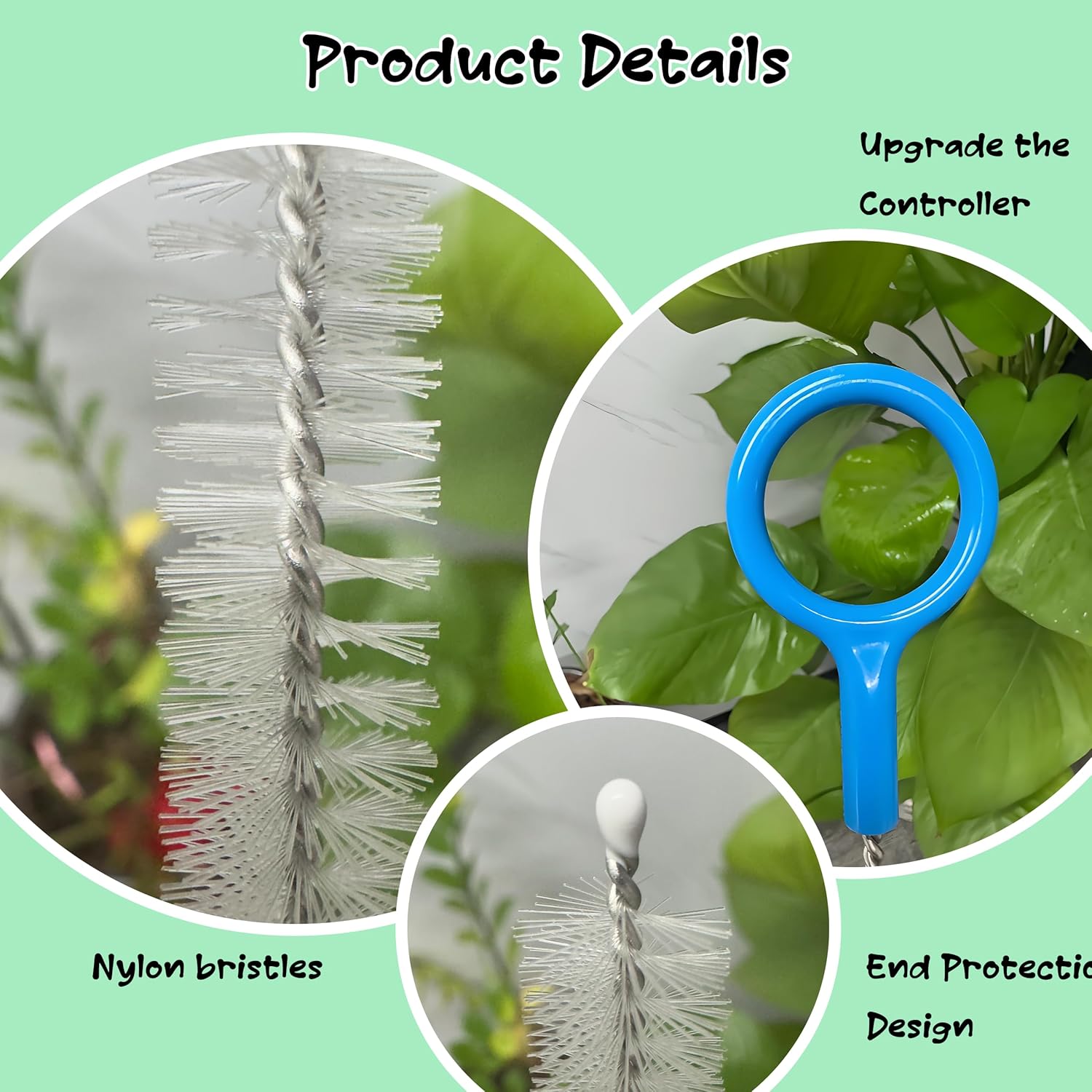 Detalle de Straw Brush Cleaner Set – Heavy-Duty 6-Pack with 3 Sizes for All Straw Types