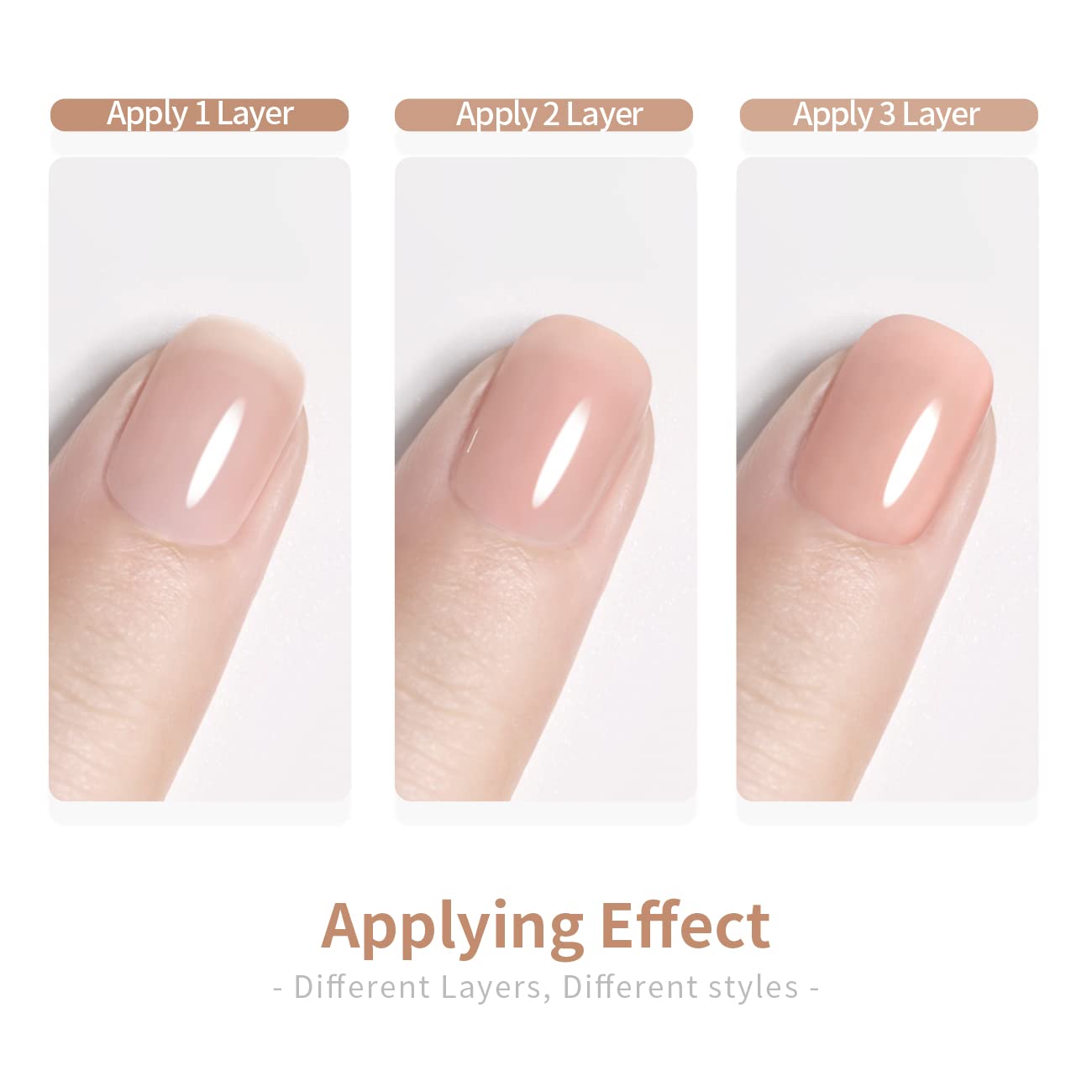 Thumbnail 6 de RARJSM Milky Rose Nude Pink Gel Nail Polish (LED/UV Curing, Soak-Off) — 15ml