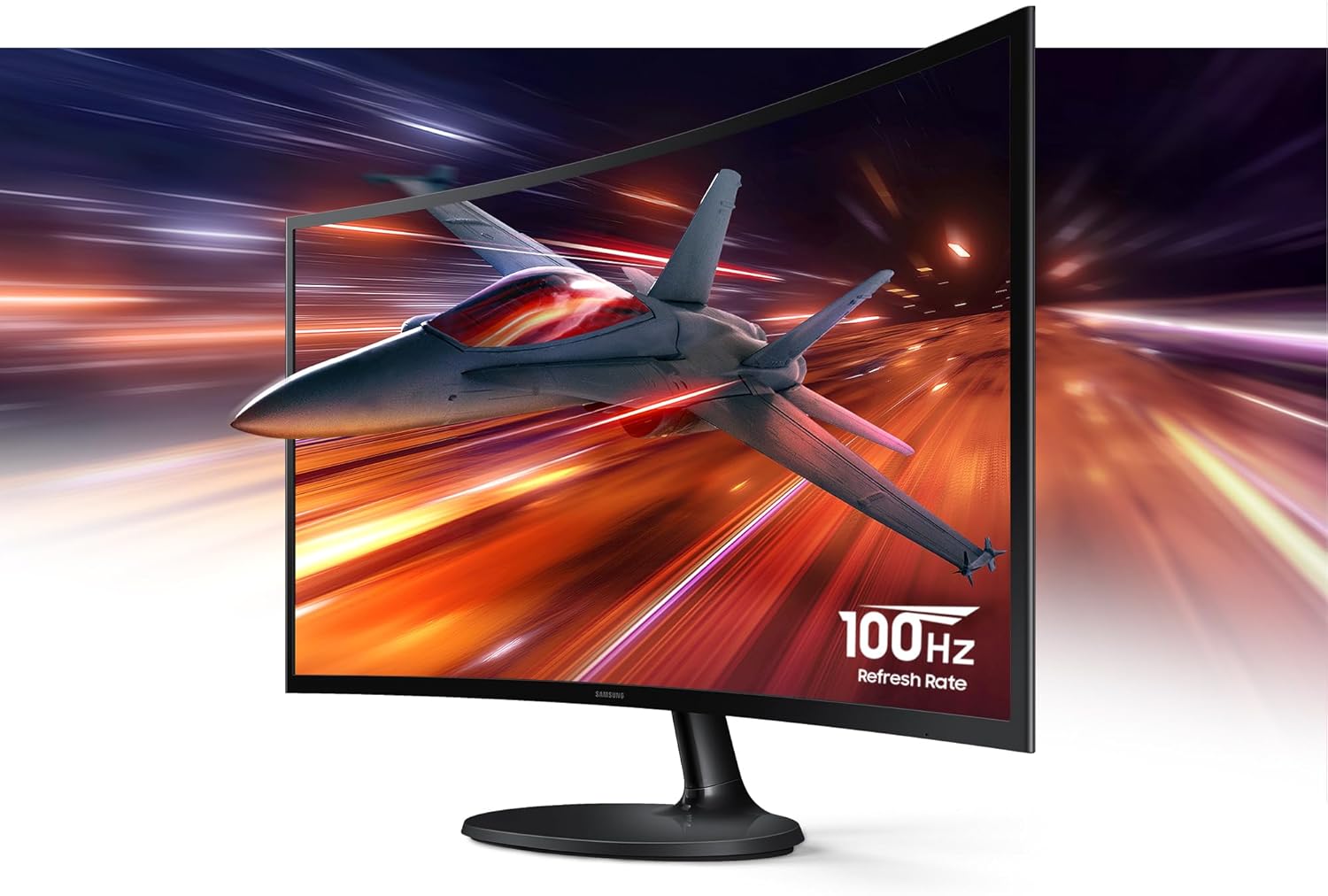 Thumbnail 2 de Samsung 27" Essential S3 (S36GD) Curved Monitor — FHD 1800R, 100Hz, Eye Saver Mode, Game Mode (LS27D36CGANXZA)