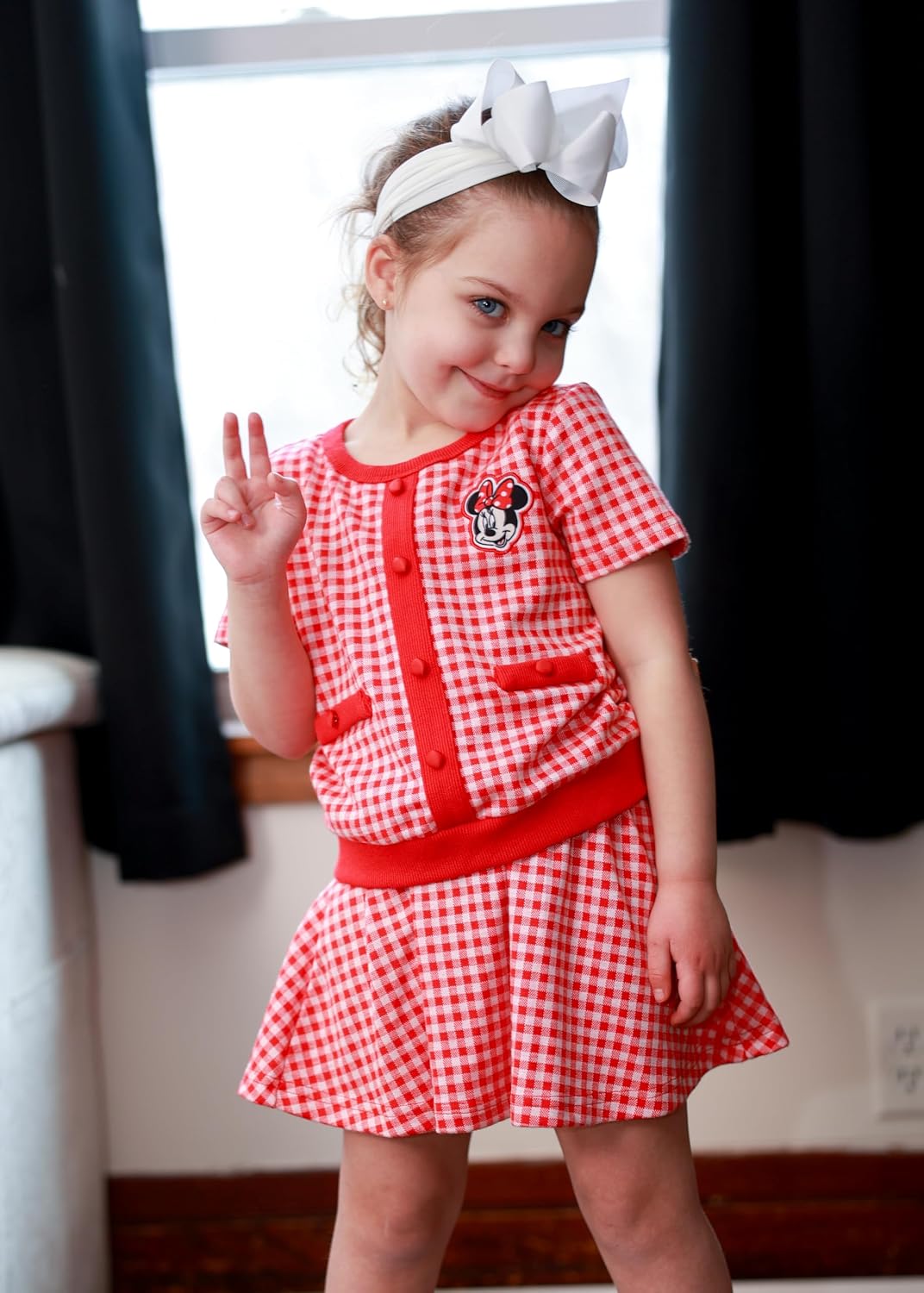Thumbnail 4 de Disney Minnie Mouse 2-Piece Outfit Set for Toddler Girls (2-13Y): Knit Top + Tweed Skirt