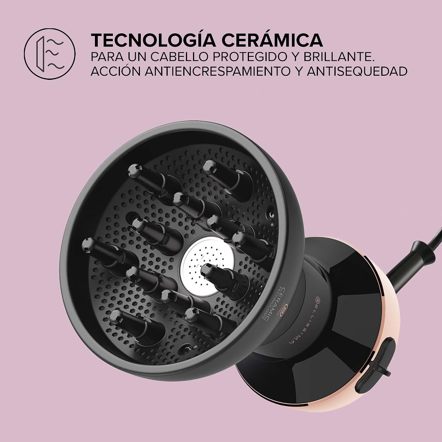 Detalle de Bellissima Imetec My Pro Diffon Ceramic: difusor de aire caliente para rizos