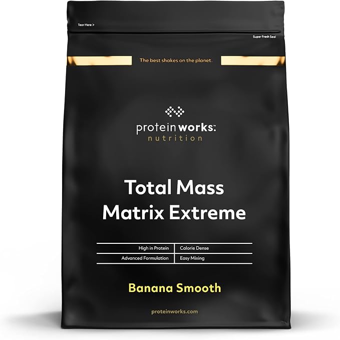 Detalle de The Protein Works Total Mass Matrix Extreme 🍌, 1.325kg