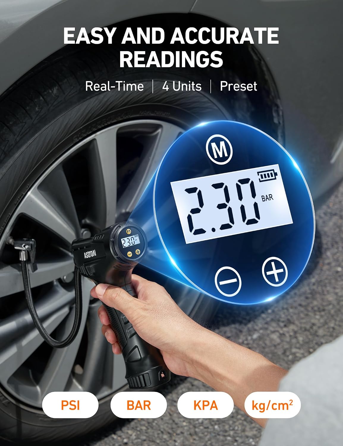 Thumbnail 2 de AstroAI cordless tire inflator 150 PSI